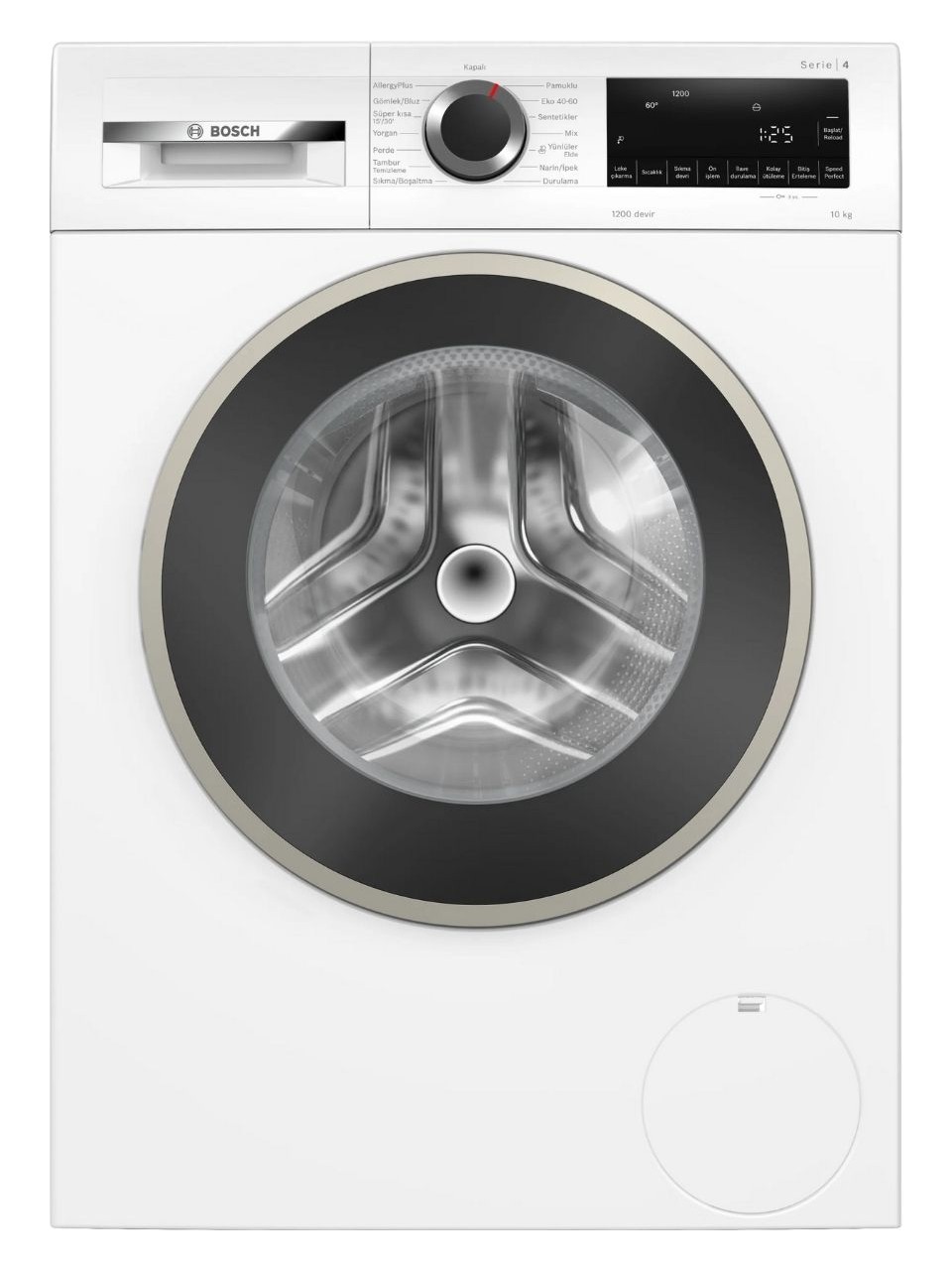 Bosch WGA25202TR Serie 4 Çamaşır Makinesi 10 kg 1200 Dev.dak. A Beyaz