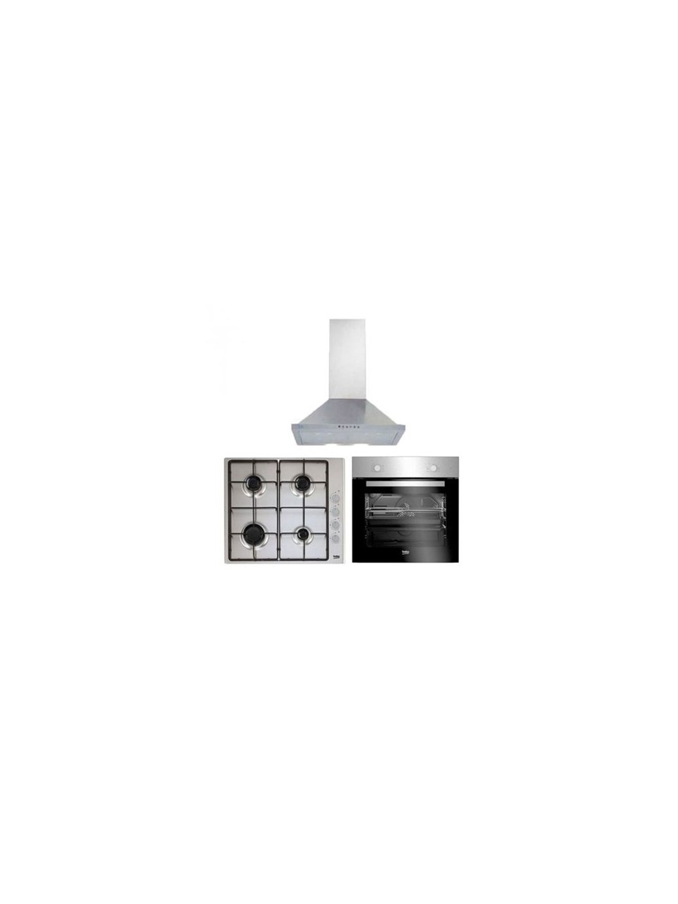 Beko Yeni Eco Inox Ankastre Set (BFM 310 I ( 21000 ) - BOMD D 6110 EI (64160)- ADP 61420 I)