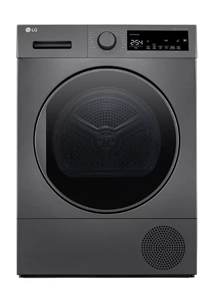 LG RH80T2SP7RM Isı Pompalı Kurutucu, 8kg Kapasiteli, A++, Koyu Gümüş Renk